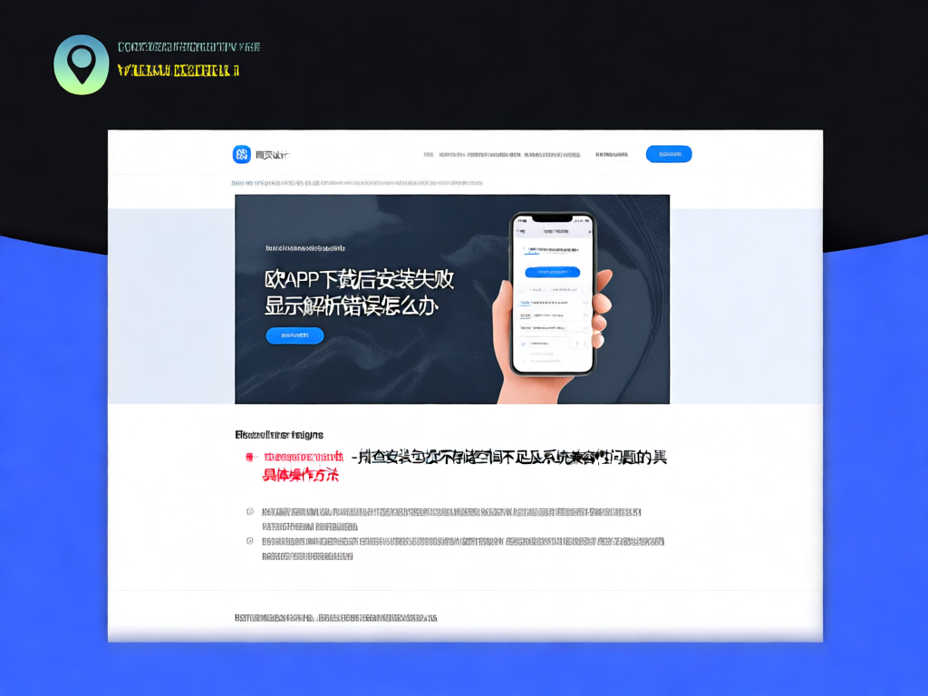 欧APP安装失败解析错误示意图